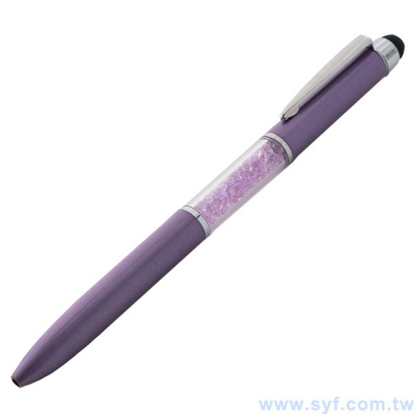 水晶電容觸控筆-金屬廣告禮品筆-多功能觸控廣告原子筆-兩種款式可選-採購批發贈品筆-8100-2